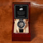 To My Husband Men's Openwork Watch + MC