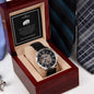 To My Husband Men's Openwork Watch + MC