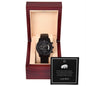 To My Son Black Chronograph Watch + MC (No Engraving)